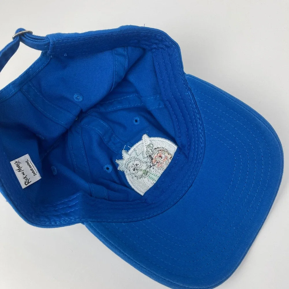 Rick and Morty Hat Unisex OS Adult Swim Blue Embroidered Patch EUC